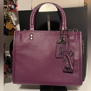 Coach 1941 Rogue 25 Black Berry purple exotic MTO